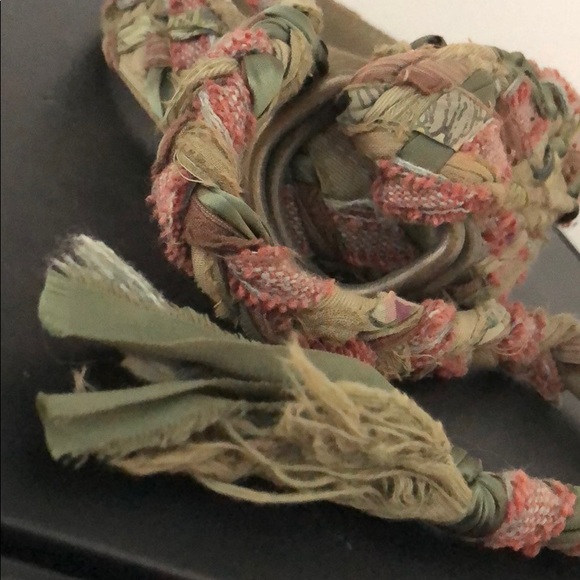 UNIQUE BOHO CLOTH & RIBBON WOVEN BRAIDED BELT - Picture 7 of 10